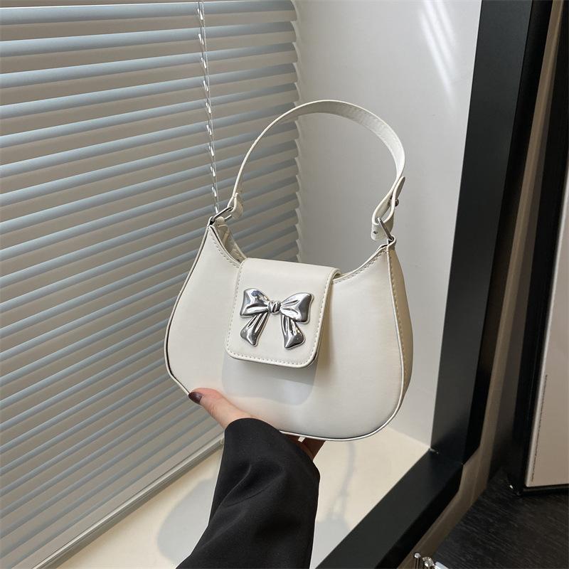 Niche Popular Underarm Bag for Women In Spring New Trend Korean Style Fashionable Bow Decorative One-shoulder Crossbody Bag