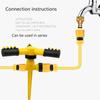Garden Sprinkler, Automatic Rotary Sprayer, Grasslandgarden Watering Sprinkler, Garden Sprinkler