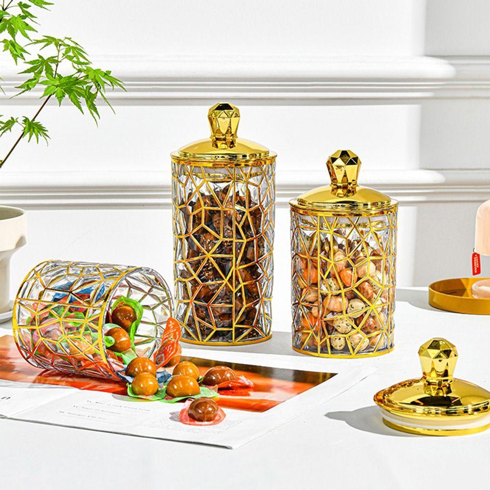 With Lid Food Storage Pots Moisture-Proof Storage Box Sealed Jar Tea Coffee Candy Snack