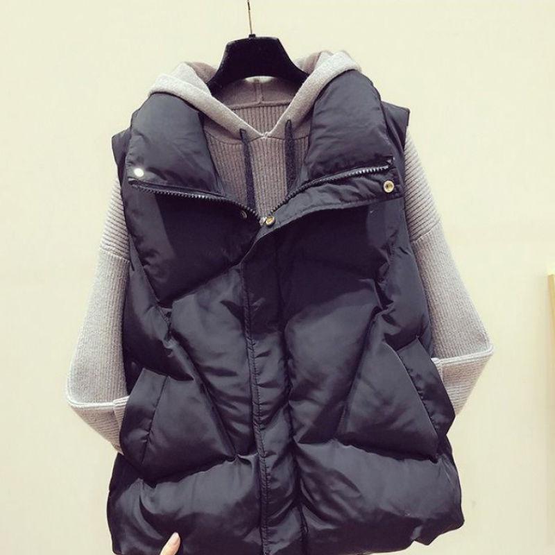 Жилет из пуха и хлопка, женская универсальная верхняя одежда, зимняя женская кофта-камисоль, женская весенняя корейская версия
