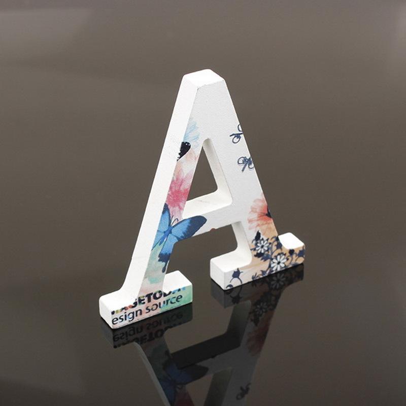Wooden Alphabet Craft Letters Plaque Home Wedding Nursery Party Decoration
