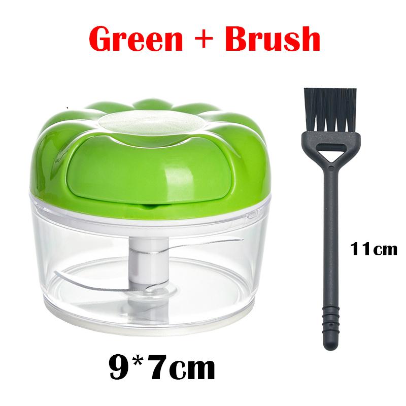 Мини чеснокодавилка Пюрированный чеснок Измельченный чеснок, раздавленный вручную Начинка для перемешивания Ручная дробилка со щеткой Инструменты для домашней кухни