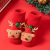 Christmas Infant Non-Slip Cotton Socks: Thick Terry Fruit Doll Design for Newborns