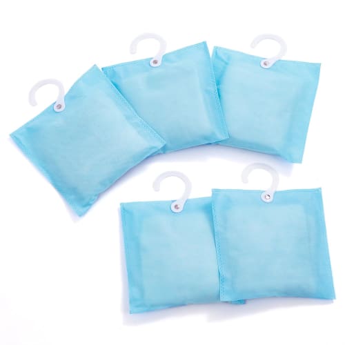 Astro Dehumidifying Packs, Sky Blue, 5-Pack, Hanging, Reusable, Moisture Absorbing Packs, Moisture Absorbing, Anti-Mold, 616-31