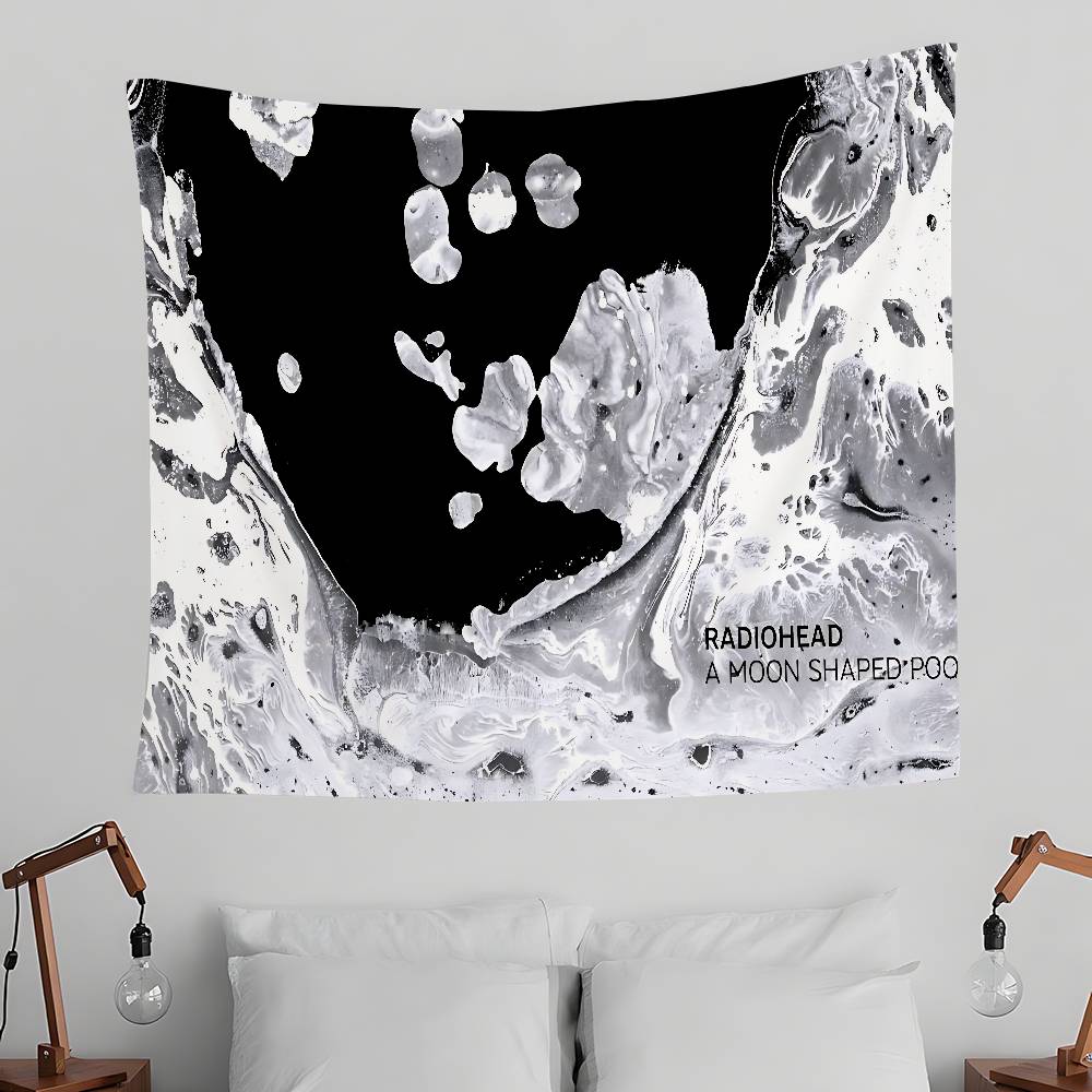 Band RRadioheadS Tapestry Wall Hanging Tapestry Art Deco Blanket Curtain Hanging At Home Bedroom Living Room Decor