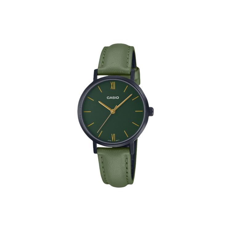Casio Женские стандартные часы зеленого цвета серии LTP-VT02BL-3A LTP-VT02BL-3A