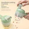 Wireless Multifunction Vegetable Cutter & Garlic Masher - Handheld Rechargeable Food Processor for Slicing & Mixing.