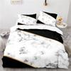Black White Marbling Stone Pattern Bedding Set Luxury Adult Children Comforter Cover Sets with Pillowcase 2/3pcs Duvet Cover Set
