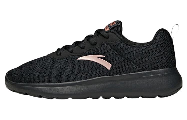 Women's Sneakers Anta Breathable Mesh Slip Resistant Abrasion Resistant Low top Running Shoes Women's Black