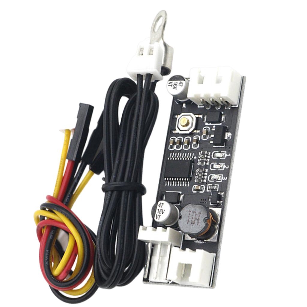 DC12V PWM регулятор скорости вращения вентилятора регулятор скорости вращения 2-3 провода компьютерный переключатель контроля температуры для ПК процессор кулер вентилятор сигнализация