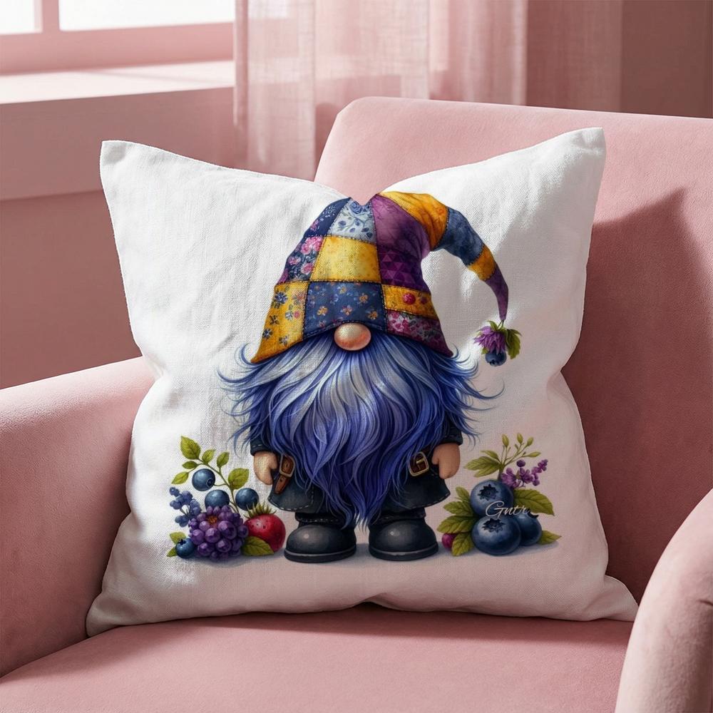 Чехол для подушки Everyday Gnomes с многофункциональным рисунком для дома и автомобиля — двусторонний, мягкий и прочный для повседневного использования.