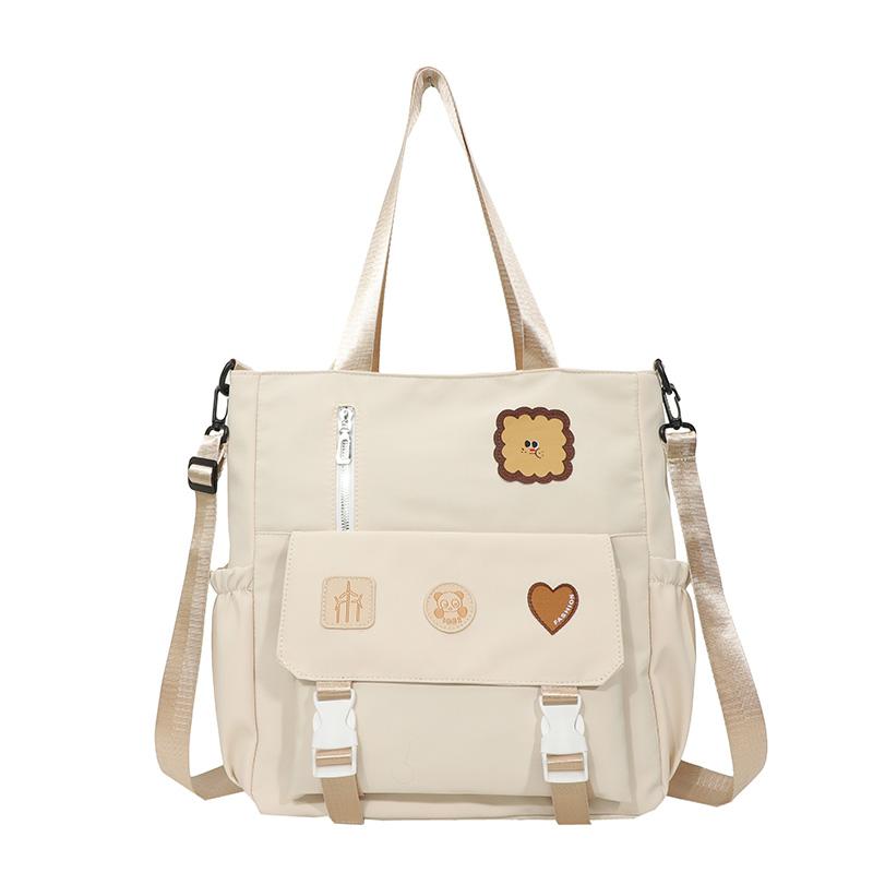 Большая вместительная студенческая сумка, портативная сумка через плечо, милая женская сумка через плечо