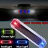 1PC Car Solar LED Universal Stroboscopic Warning Light Automotible Organizer Dynamic Streamline Design Auxiliary Lights