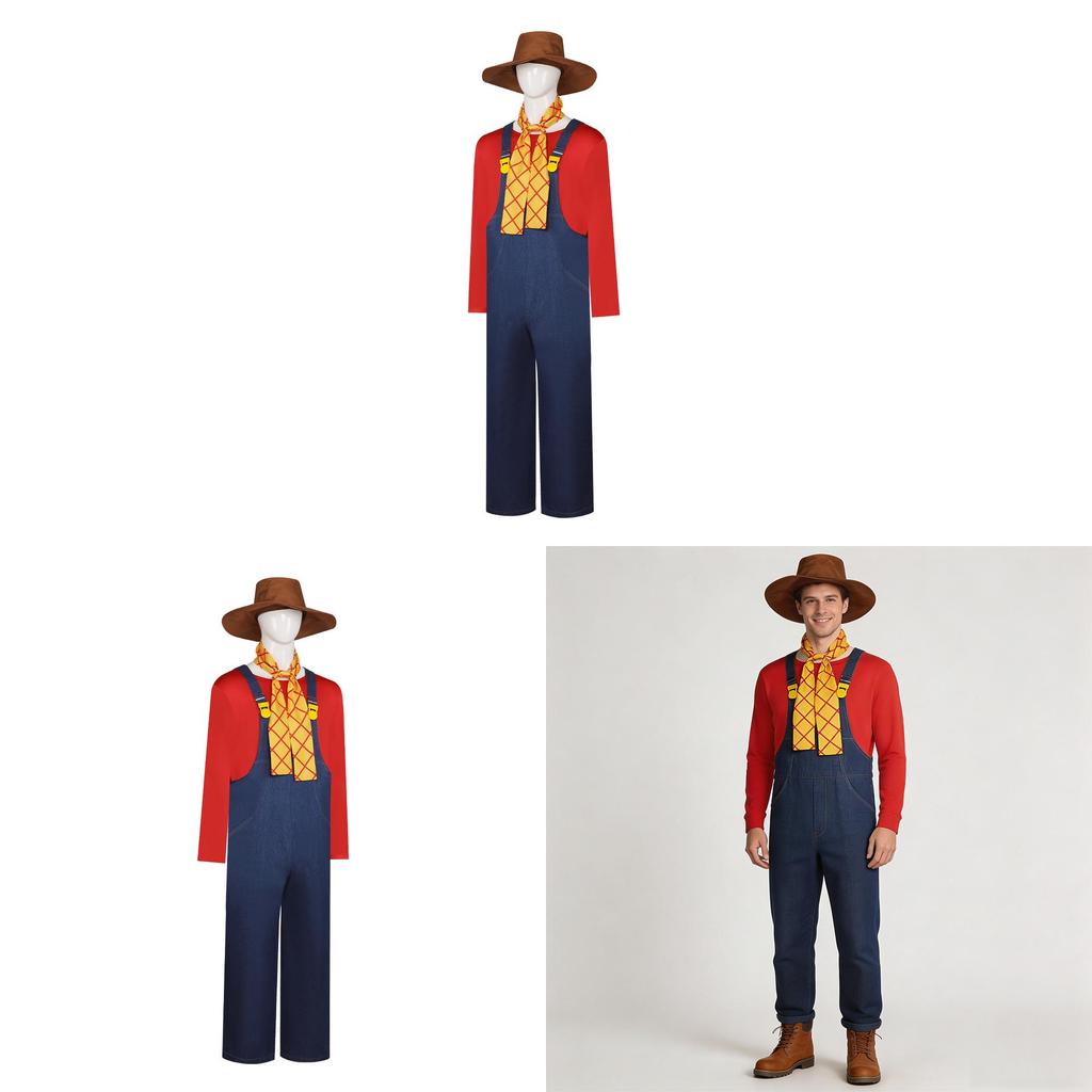 Toy Story Stinky Pete The Prospector Cosplay Costume With Polyester Fabric For Halloween Role Play