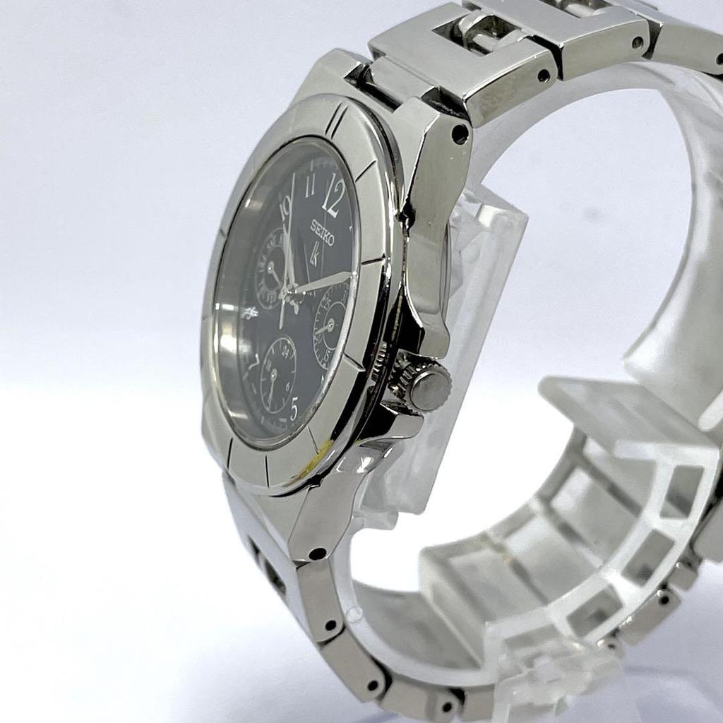 [USED] 31 SEIKO Lucia Women's Day Date Watch with Blue Dial and Silver Accents