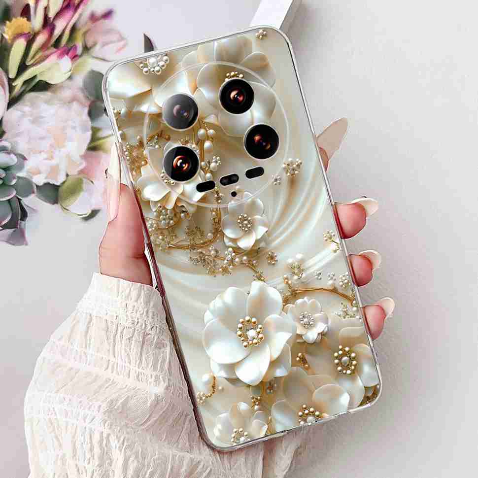 Case For Xiaomi 14 Ultra Butterfly Silicone Soft Phone Cover For Xiaomi Mi 14 Mi14 Ultra Shockproof Back Fundas Xiaomi 14Ultra