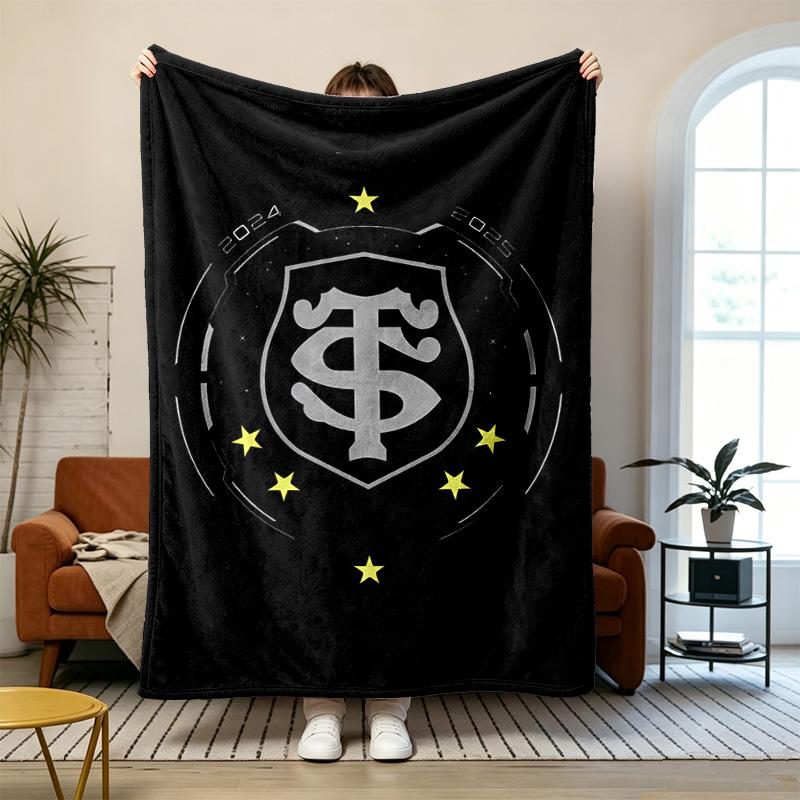 Stade Toulousain Soft and comfortable flannel Suitable for sofas living rooms outdoor camping travel and also makes a great anniversary gift