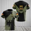 German Germany Flag National Eagle 3D Print Unisex Men Women MMA Kick Boxing Muay Thai T Shirt Quick Dry Short Sleeve Streetwear Retro Vintage Top Tee