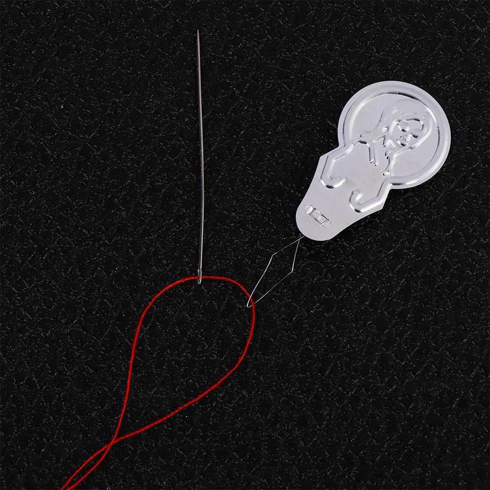 Stitch Easy Threader Insertion Tool Silver Color Threader Stitch Tools Needle-threader Wire Leader