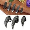 Cool Rock New Brand Crystal Rhinestones Eagle Claw Hook Ring Exquisite Gothic Punk Finger Nail