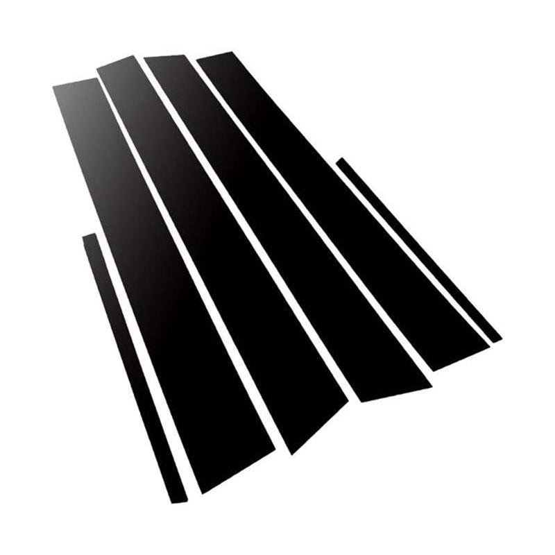 Стойки кузова, молдинги оконных проемов дверей для Dodge Charger 2011- Черные наклейки против царапин, аксессуары