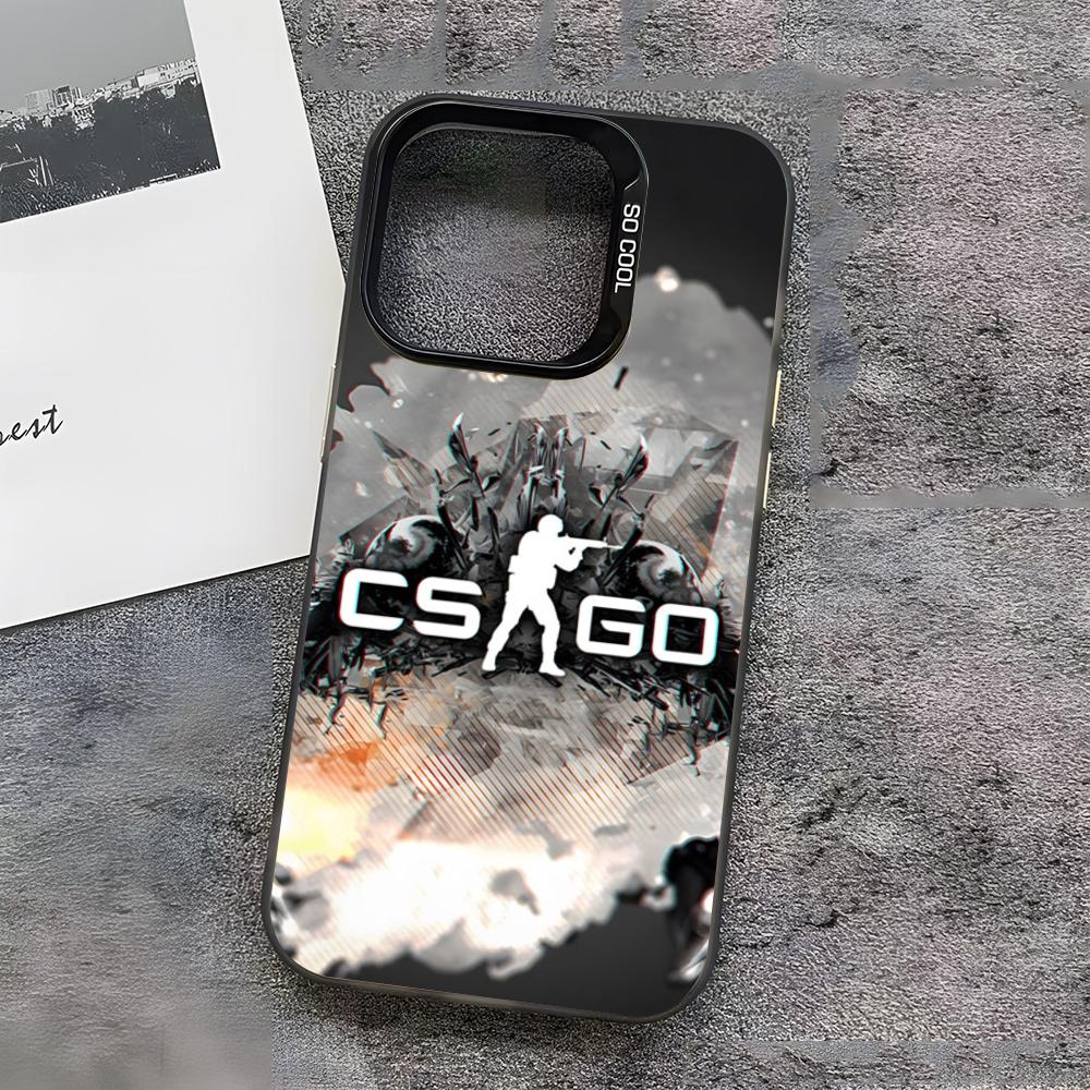 Game C-Counter-Strike CS2 Phone Case For IPhone17 Air 16 15 14 Plus 13 12 11 Pro 7 8 XS Max XR Silver Black Bumper Case