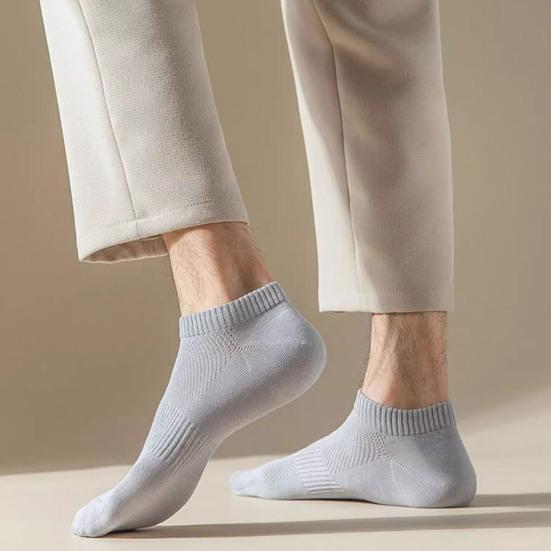 Носки-невидимки для мужчин, повседневные короткие носки до щиколотки, дышащие, впитывающие пот хлопковые носки-лодочки для весны и лета