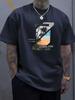 Energetic tropical printed Tshirt with round necksoft 100 cotton summer casual Tshirt