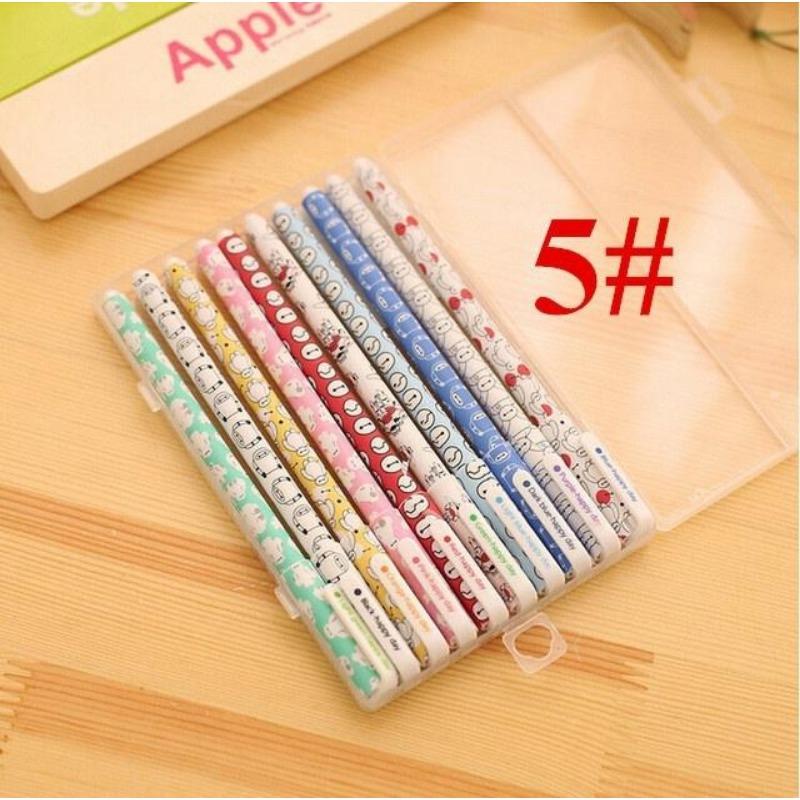 10 шт. / Упак. высококачественные корейские милые гелевые ручки 0,38 мм, горячая распродажа, школьные канцелярские принадлежности для офиса
