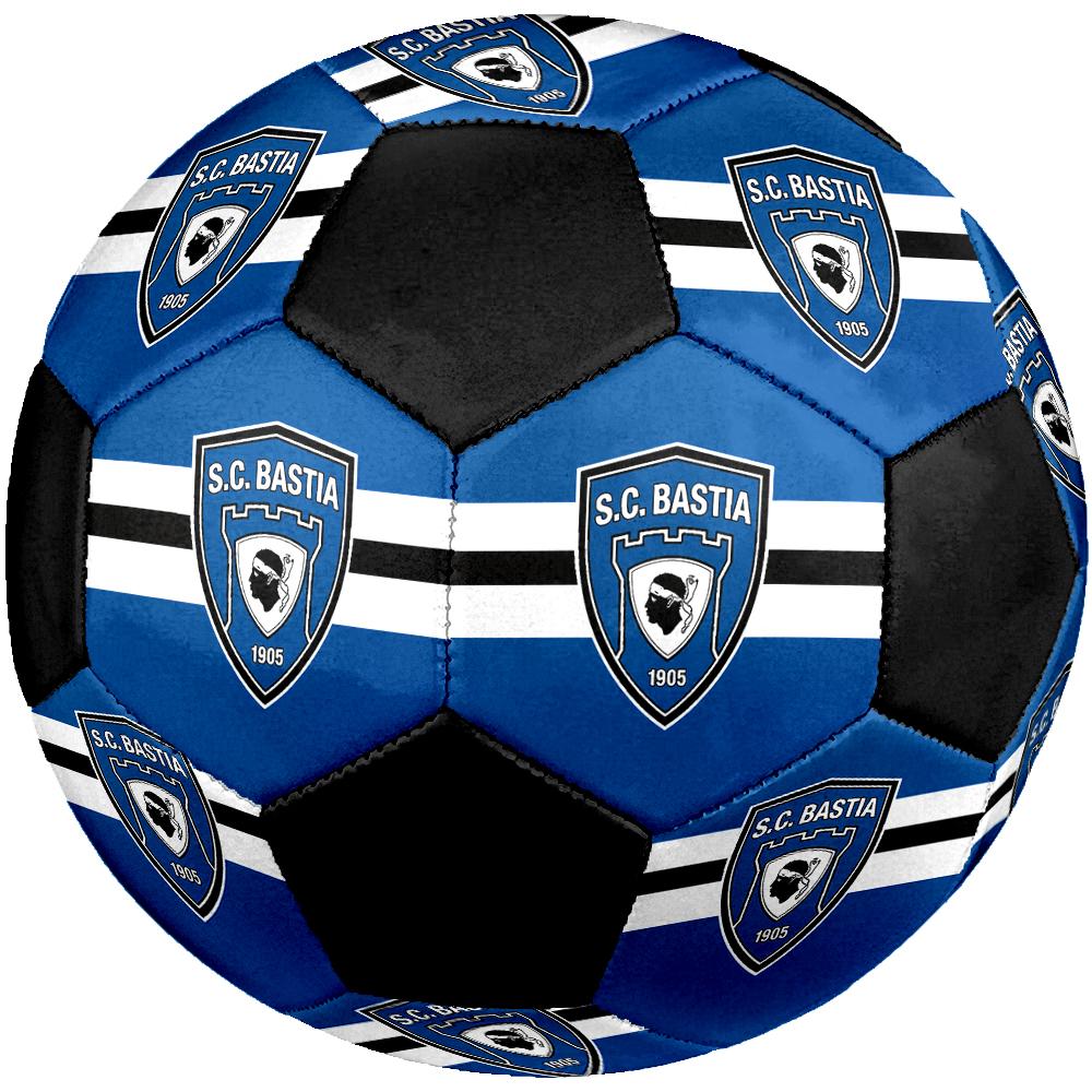 Футбольный мяч SC Bastia, разноцветный, подходит для всех возрастов, сшит на машине, материал ПВХ, соревновательного класса, прочный и с высоким отскоком