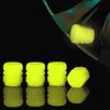 4Pcs Car Accessories Luminous Valve Caps Green Blue Night Glowing  Car Motorcycle Bicycle