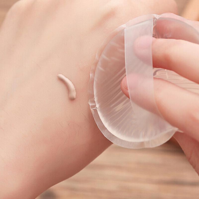 Face Makeup Wet And Dry Makeup Sponge Cushion Powder Puff Dual-Use Silicone Puff