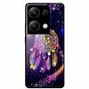 Чехол для Redmi NOTE 13 PRO 4G с закаленным стеклом и эстетичной цветной покраской
