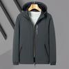 Men's Jacket Simple Versatile Hooded Spring and Autumn Versatile Youth Outer Gown Jacket