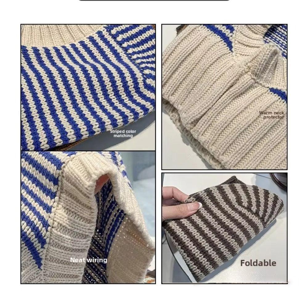 Hooded Style One-Piece Hat Knit Material Children Balaclava Knit Ear Protection Hats  Winter Season