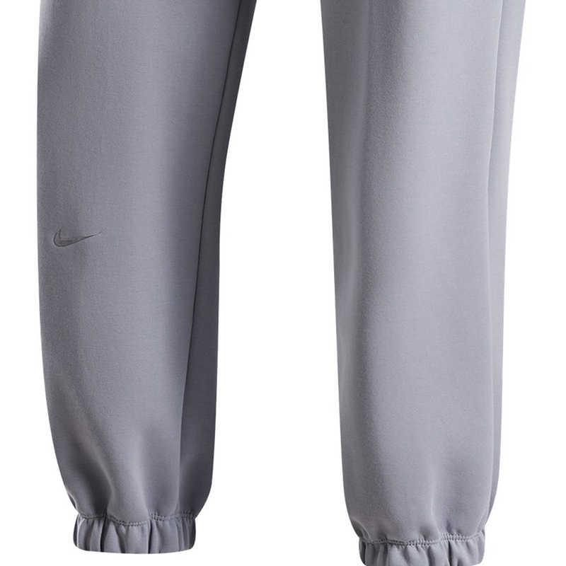 Nike Однотонные трикотажные джоггеры женские на шнурке серо-фиолетовые HF0423-012