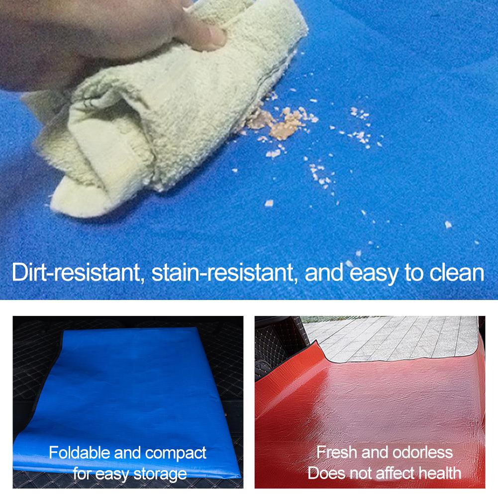 Полиэстеровый коврик в багажник автомобиля Водонепроницаемый коврик для всех автомобилей Защитная накладка от грязи для перевозки животных