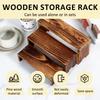 3PCS Labubu Wood Display Risers Rectangular Pine Display Stands Stackable Riser Stands Decorative Display Rack Shelf for Popmart