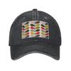 Solid Stem Cerise Bold Fuchsia Orla Kiely Baseball Caps Washed Denim Hats Casquette Sports Baseball Cowboy Hat for Unisex
