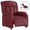 VidaXL Fauteuil Inclinable Électrique, Chaise de Relaxation avec Dossier, Siège avec Accoudoirs Salon, Moderne, Rouge 3205254