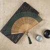 Folding Wood Hand Fan, Dance Bone Bamboo Fan, Silk Antique Folding Fan, Lady Spot Chinese Gift, Wedding Favors and Gifts Fans