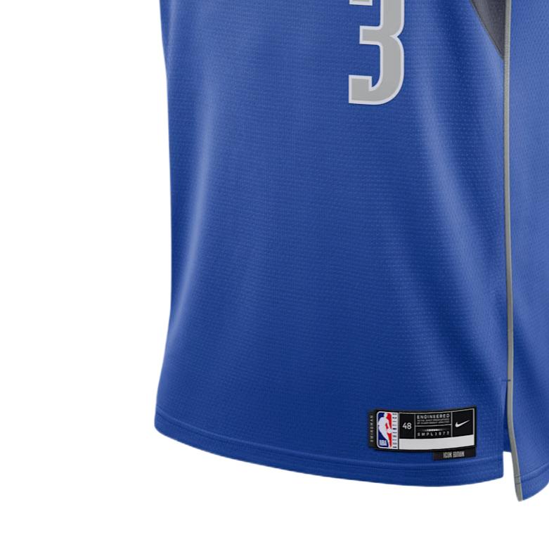 Nike Джерси Dallas Mavericks Icon Edition Dri-FIT NBA Swingman, дышащее, без рукавов, удобное, приятное для кожи, мужское, DN2002-491
