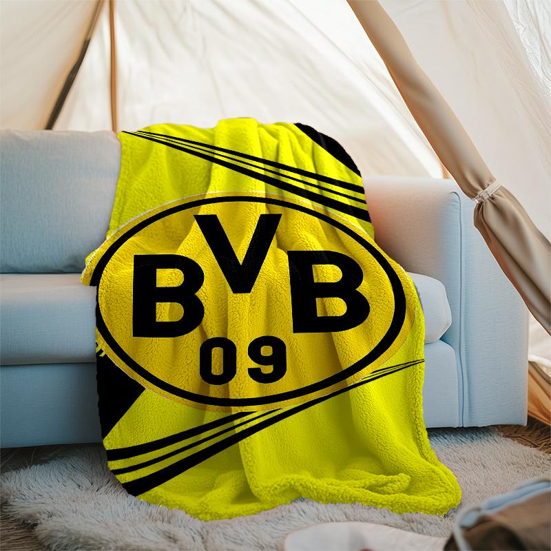 Borussia Dortmund printed throw blanket—soft,warm;versatile blanket for all seasons—perfect as &air-conditioning throw,nap blanket