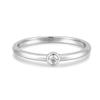 ANIA HAIE Half Round Cubic Zirconia 925 Silver Ring R059-02H