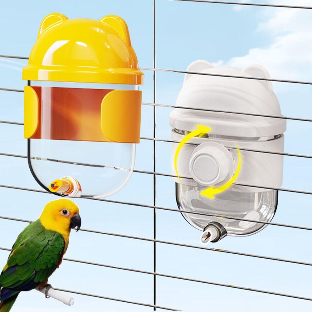 Transparent Automatic Bird Water Dispenser Leak-proof Pet Bird Water Kettle Cockatiels