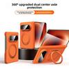 360 Rotating Magnetic Stand Texture Skin Feel Case for Huawei Pura X Max Shockproof for Magsafe Dual Axis Protection Slim Cover