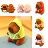Hoodie Simulation Doll Capybara Anime Fluffty Toy Cute Plush Pendant  for Child Gift