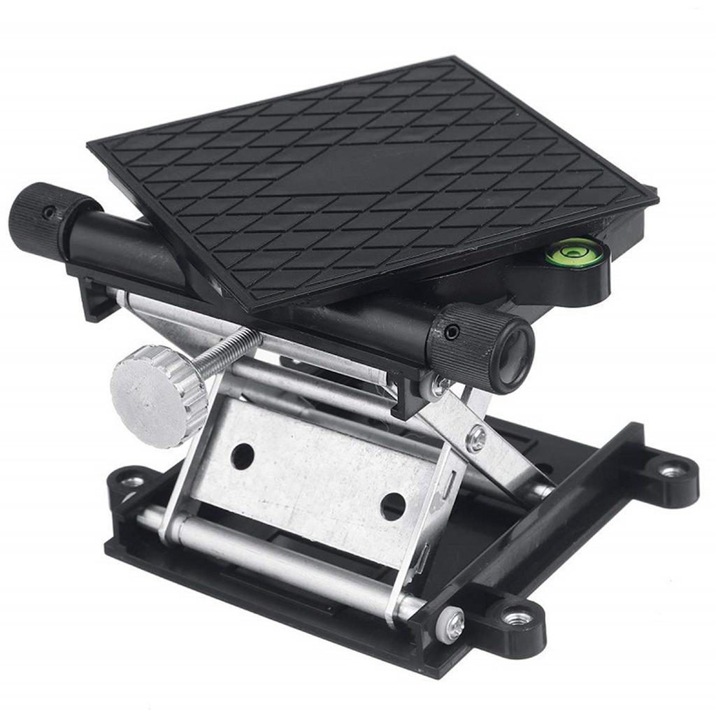 Lab Lift Stand Table Black Aluminum Automatic Leveling Rotatable Scientific Lifting Platform for