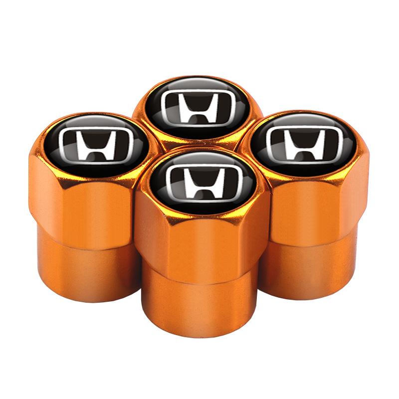 4pcs Car Wheel Tires Valves Tyre Stem Caps for Honda Mugen INSPIRE XR-V CR-V UR-V CR-Z Fit Type R Type S VTEC DOHC Modulo Vezel
