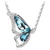 Женская мода Rhinestone Butterfly Ювелирный комплект ожерелье + серьги + браслет